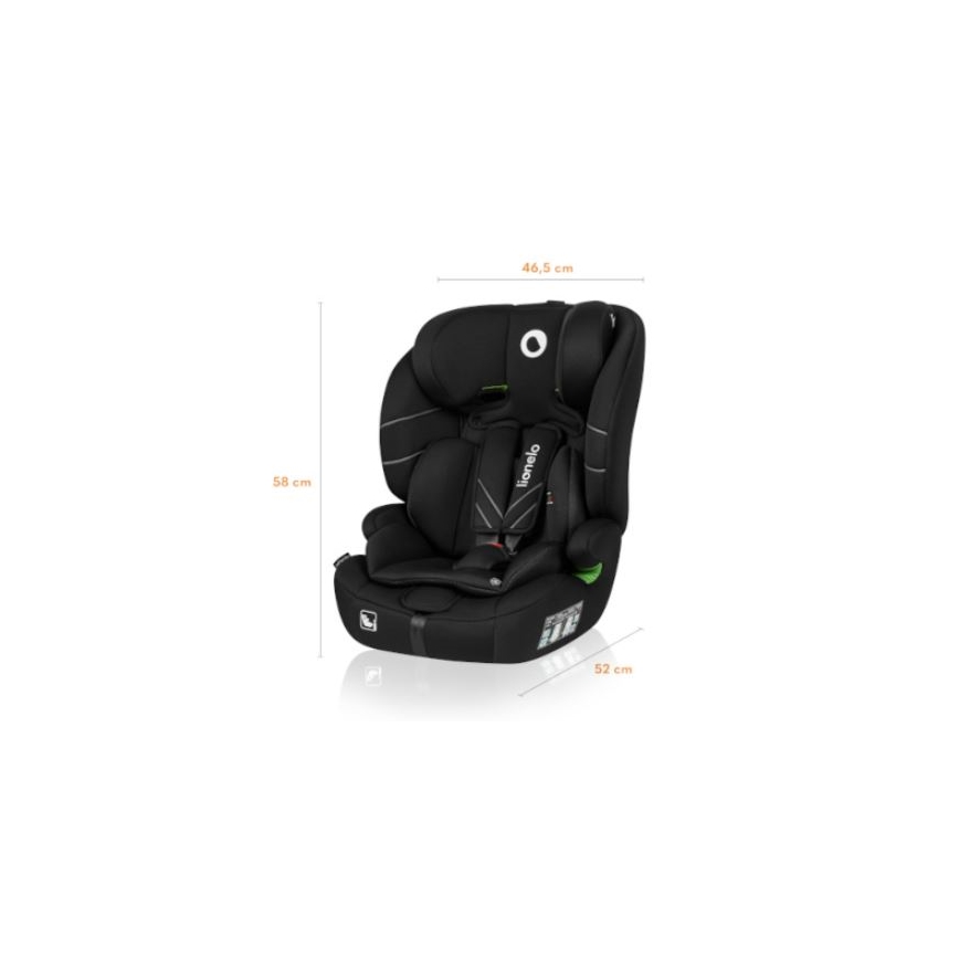 Lionelo - Cadeira auto LEVI ONE i-Tamanho 76-150 cm preto
