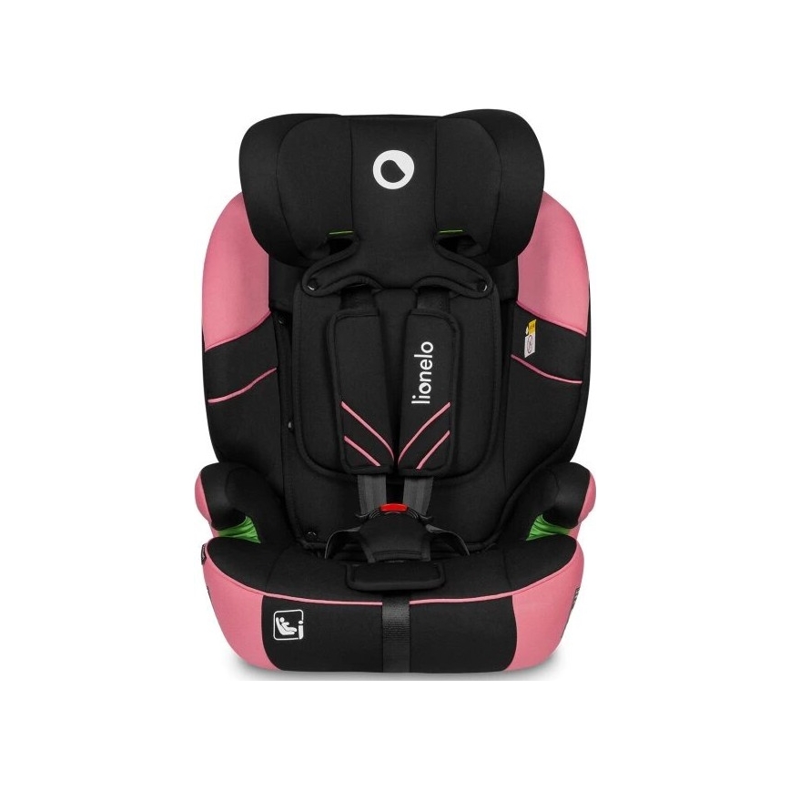 Lionelo - Cadeira auto LEVI ONE i-Tamanho 76-150 cm preto/rosa