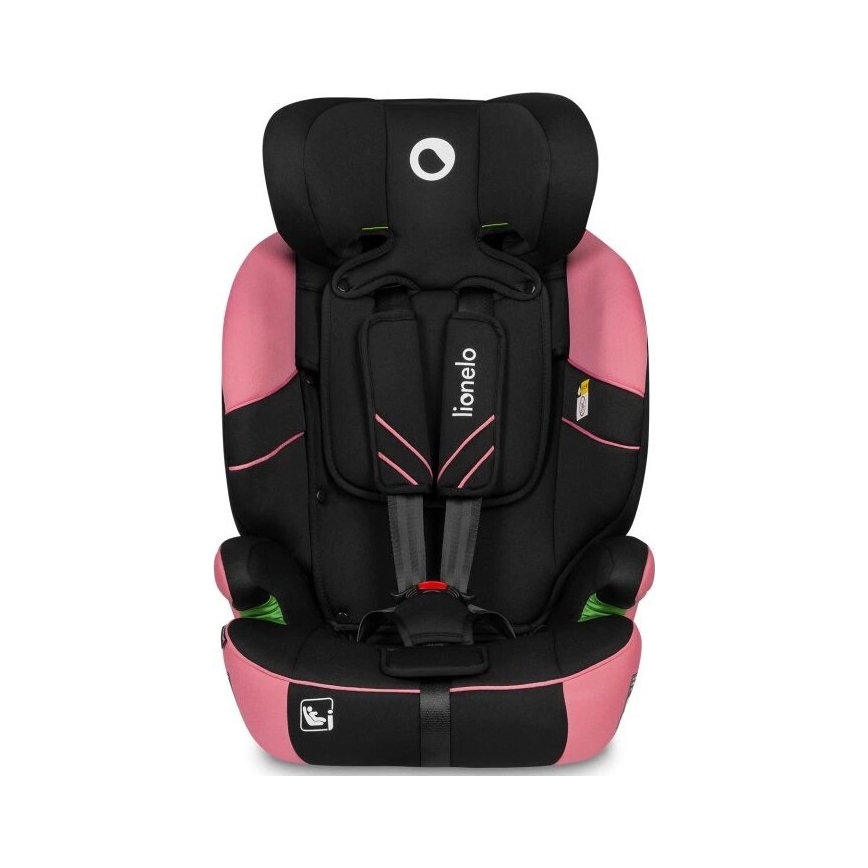 Lionelo - Cadeira auto LEVI ONE i-Tamanho 76-150 cm preto/rosa