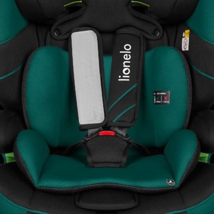 Lionelo - Cadeira auto LEVI ONE i-Tamanho 76-150 cm preto/verde