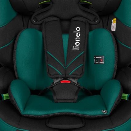 Lionelo - Cadeira auto LEVI ONE i-Tamanho 76-150 cm preto/verde