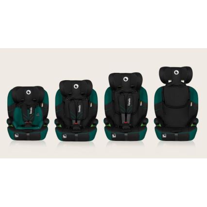 Lionelo - Cadeira auto LEVI ONE i-Tamanho 76-150 cm preto/verde