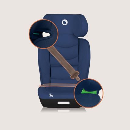Lionelo - Cadeira Auto NEAL i-Size 100-150 cm Azul Marinho