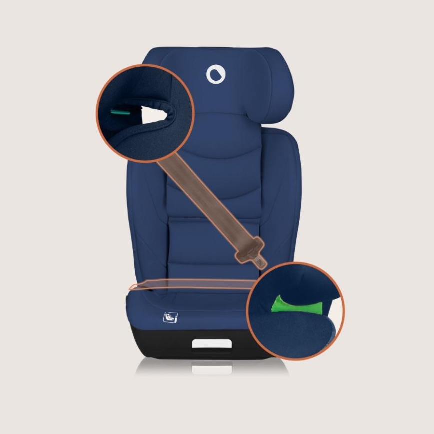 Lionelo - Cadeira Auto NEAL i-Size 100-150 cm Azul Marinho
