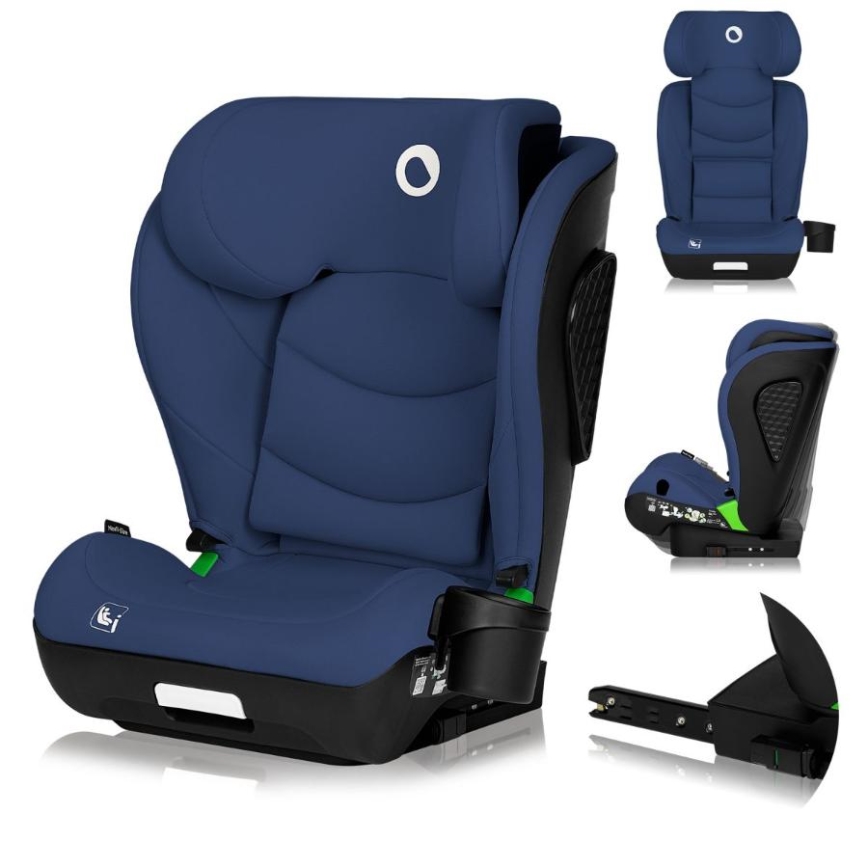 Lionelo - Cadeira Auto NEAL i-Size 100-150 cm Azul Marinho