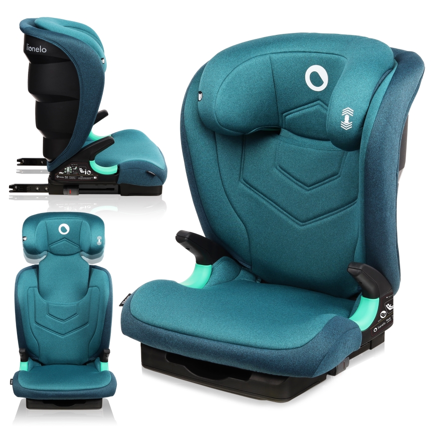 Lionelo - Cadeira auto NEAL i-Size 100-150 cm Verde Turquesa