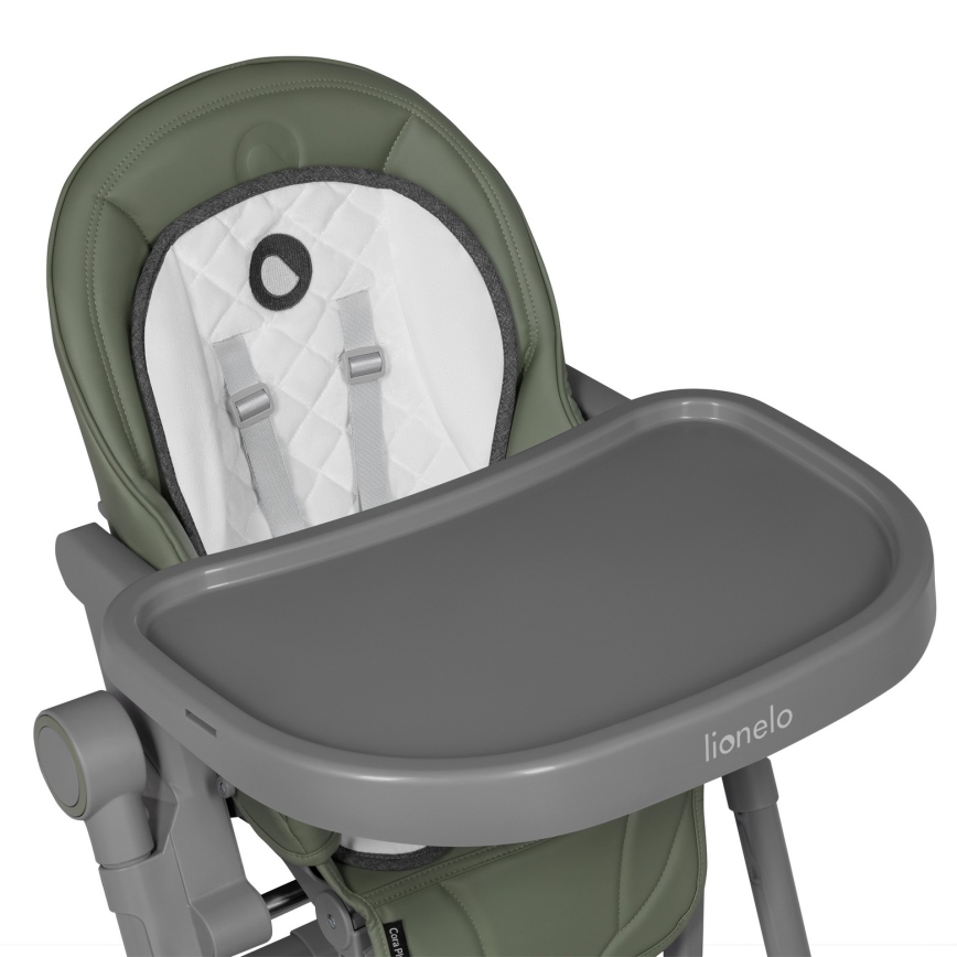 Lionelo - Cadeira de alimentação infantil CORA PLUS Verde Oliva