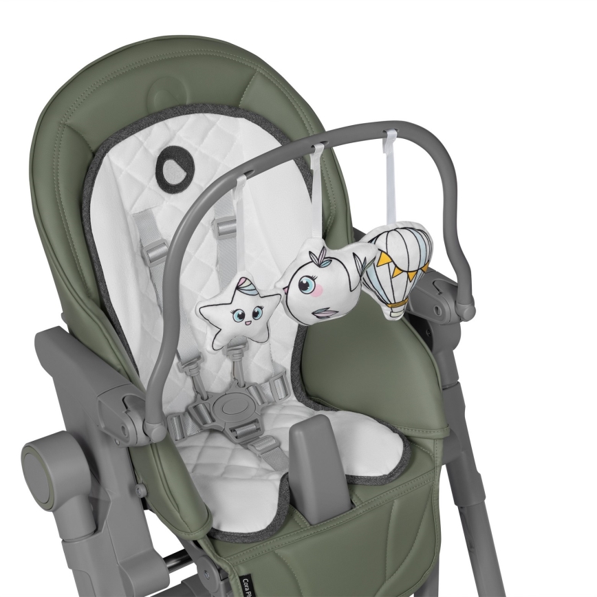 Lionelo - Cadeira de alimentação infantil CORA PLUS Verde Oliva