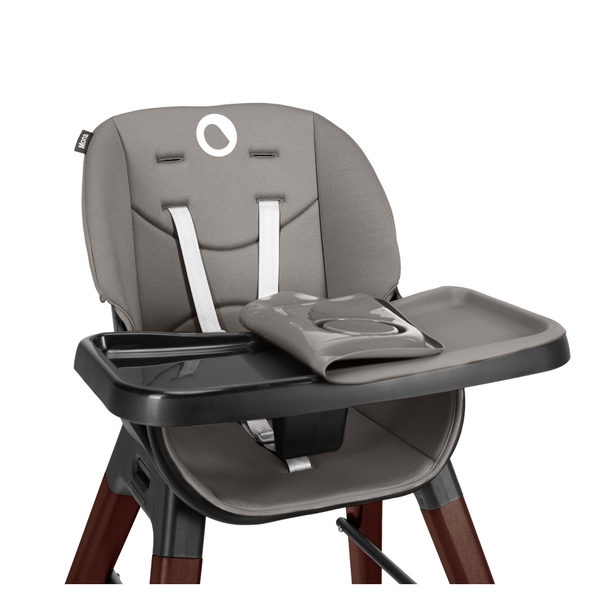 Lionelo - Cadeira de alimentação infantil MONA Black Onyx