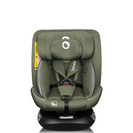 Lionelo - Cadeira auto giratória com base BASTIAAN ONE i-Size 40-150 cm Verde Oliva