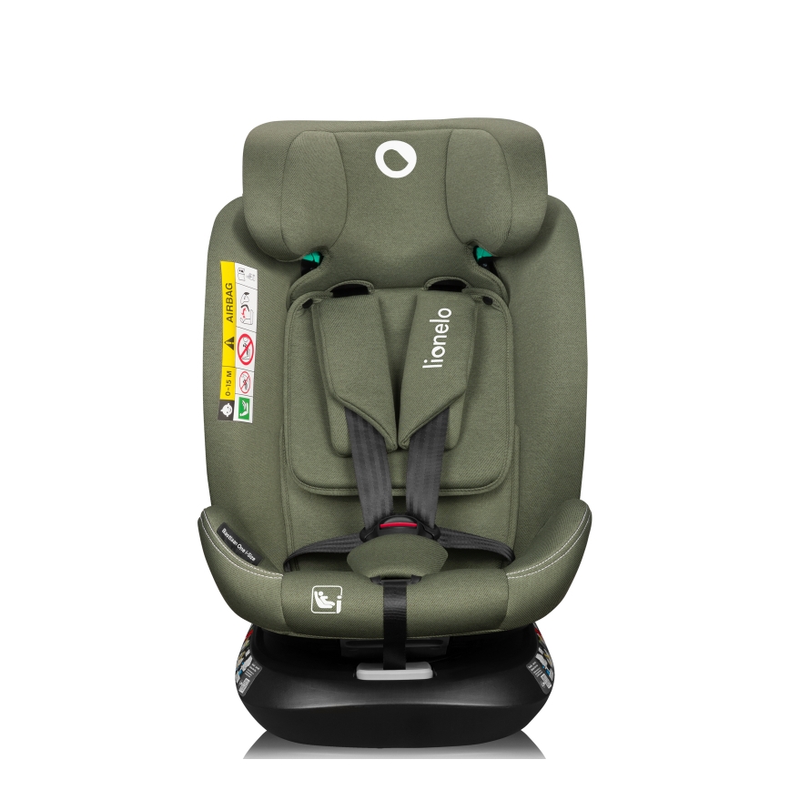 Lionelo - Cadeira auto giratória com base BASTIAAN ONE i-Size 40-150 cm Verde Oliva