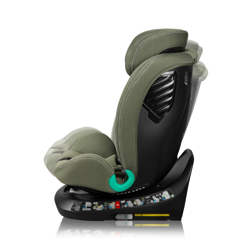Lionelo - Cadeira auto giratória com base BASTIAAN ONE i-Size 40-150 cm Verde Oliva