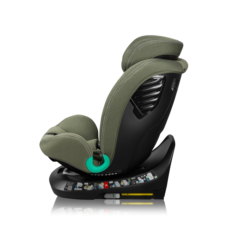 Lionelo - Cadeira auto giratória com base BASTIAAN ONE i-Size 40-150 cm Verde Oliva