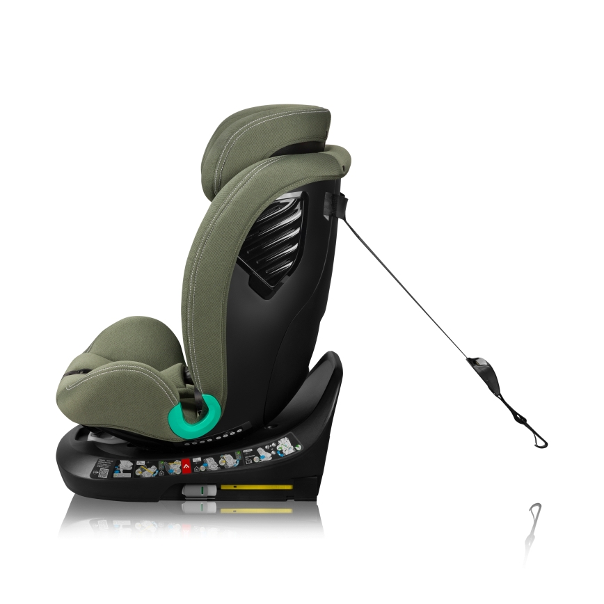Lionelo - Cadeira auto giratória com base BASTIAAN ONE i-Size 40-150 cm Verde Oliva