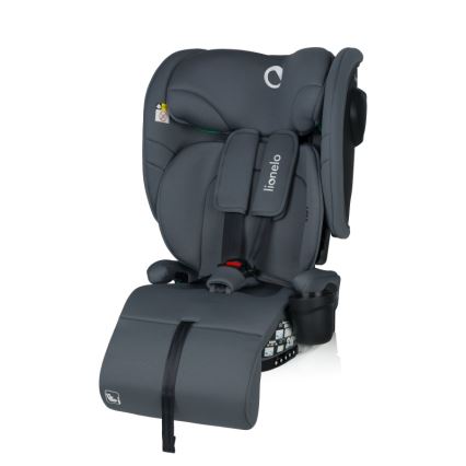 Lionelo - Cadeira de carro dobrável NELLY i-Size 76-150 cm Cinza Grafite
