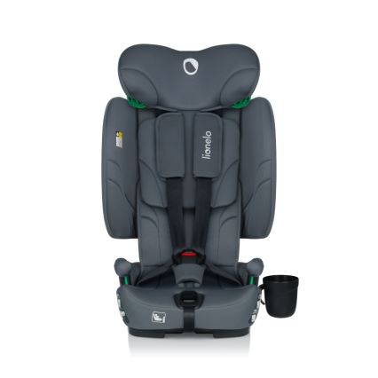 Lionelo - Cadeira de carro dobrável NELLY i-Size 76-150 cm Cinza Grafite
