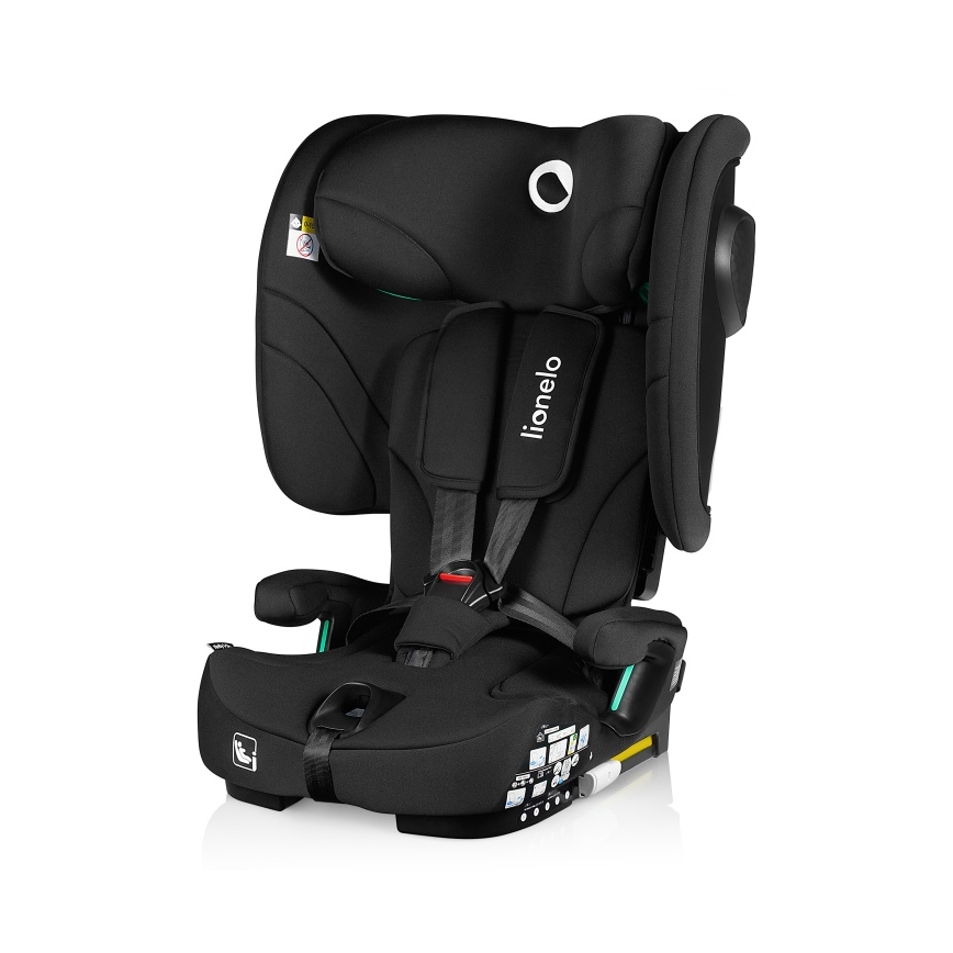 Lionelo - Cadeira de carro dobrável NELLY i-Size 76-150 cm Preto Carbono