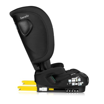 Lionelo - Cadeira de carro dobrável NELLY i-Size 76-150 cm Preto Carbono