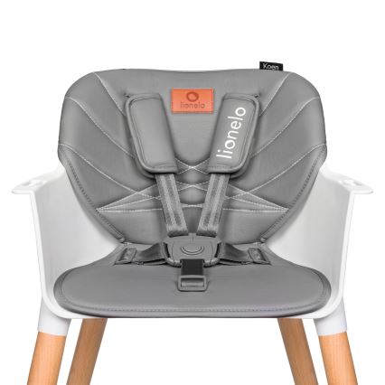 Lionelo - Cadeira de refeição infantil 2 em 1 KOEN Grey Stone
