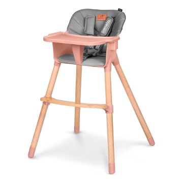 Lionelo - Cadeira de Refeição Infantil 2 em 1 KOEN Pink Rose