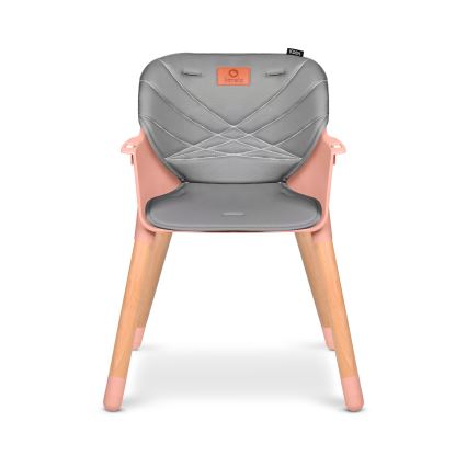 Lionelo - Cadeira de Refeição Infantil 2 em 1 KOEN Pink Rose