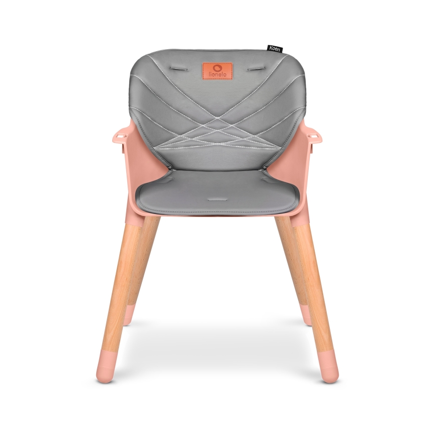 Lionelo - Cadeira de Refeição Infantil 2 em 1 KOEN Pink Rose