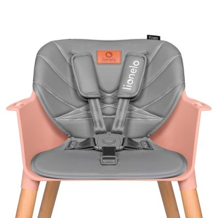 Lionelo - Cadeira de Refeição Infantil 2 em 1 KOEN Pink Rose