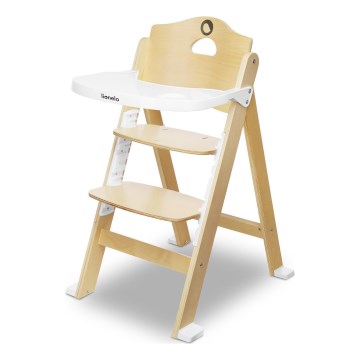 Lionelo - Cadeira de Refeição Infantil 3 em 1 FLORIS Branco Natural