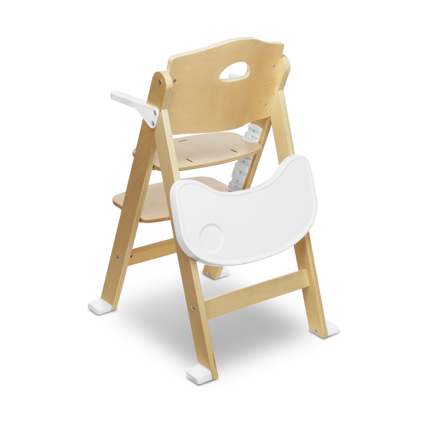 Lionelo - Cadeira de Refeição Infantil 3 em 1 FLORIS Branco Natural