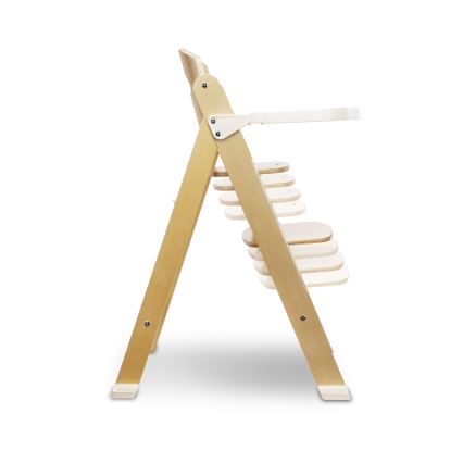 Lionelo - Cadeira de Refeição Infantil 3 em 1 FLORIS Branco Natural