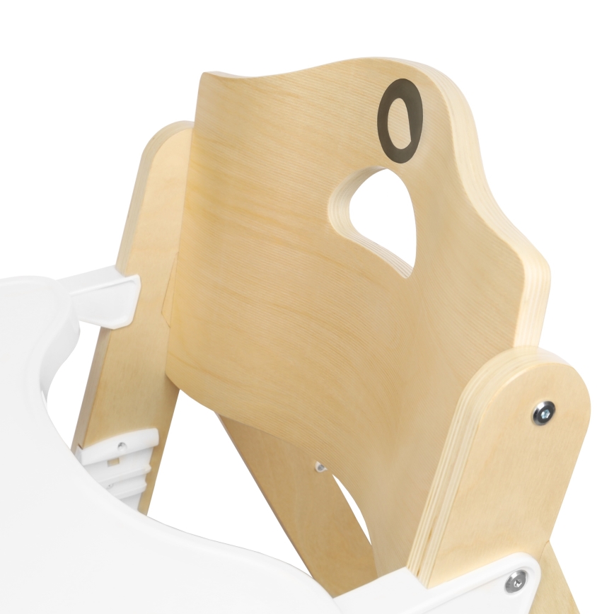Lionelo - Cadeira de Refeição Infantil 3 em 1 FLORIS Branco Natural