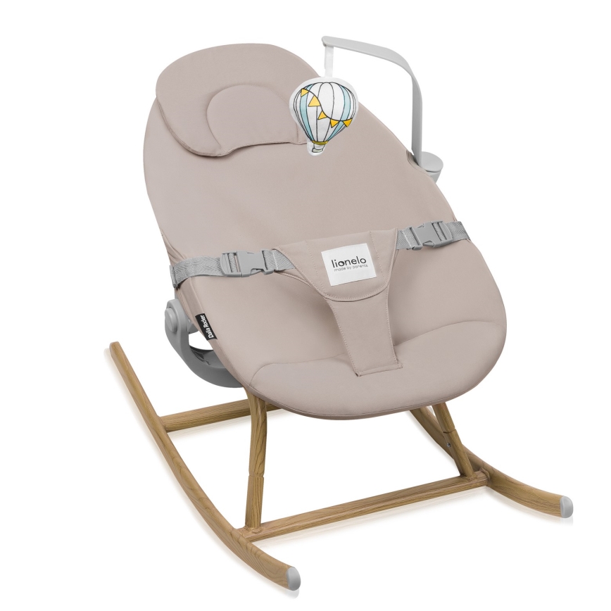 Lionelo - Cadeira de refeição infantil 4 em 1 DALIA SET Grey Stone Natural