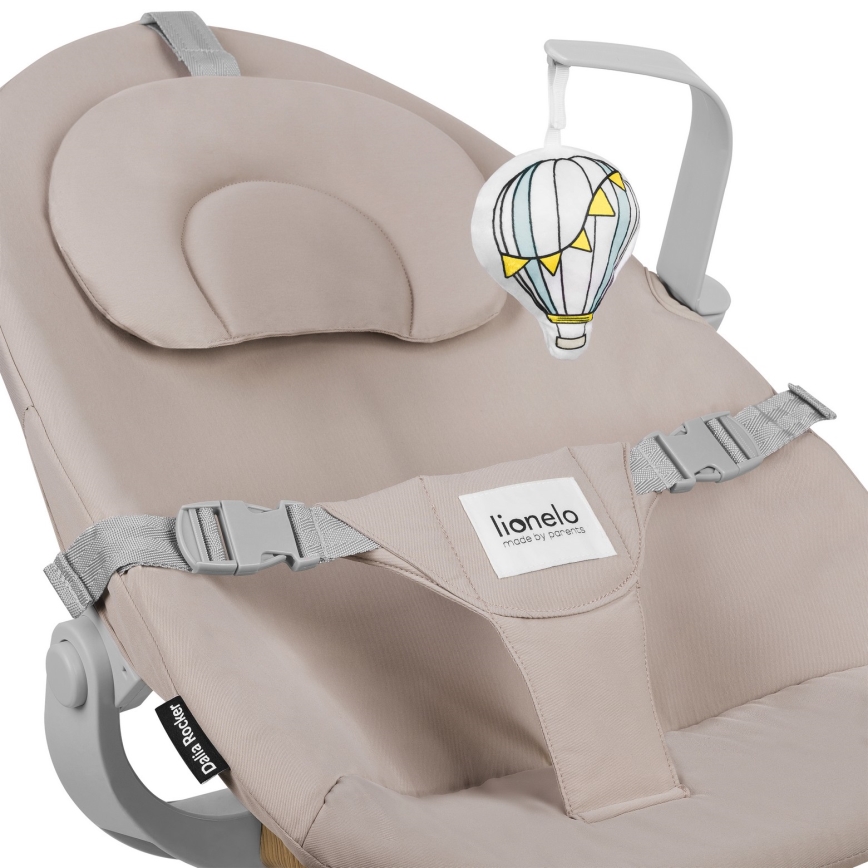 Lionelo - Cadeira de refeição infantil 4 em 1 DALIA SET Grey Stone Natural