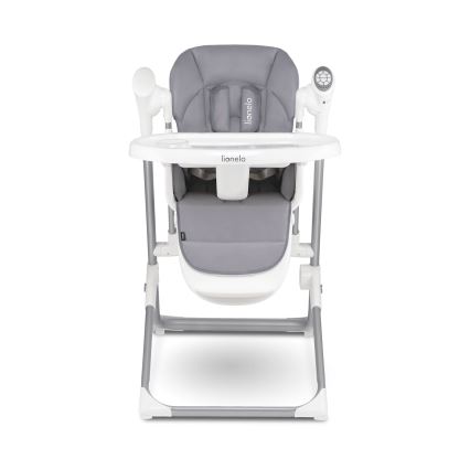 Lionelo - Cadeira de refeição infantil NILES Grey 4xAA
