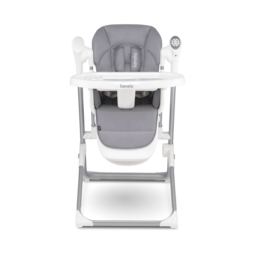 Lionelo - Cadeira de refeição infantil NILES Grey 4xAA
