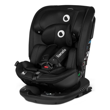Lionelo - Cadeira para automóvel com base giratória BASTIAAN i-Size 40-150 cm Preto Carbono