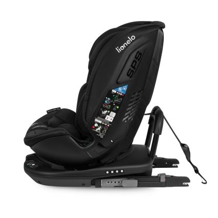 Lionelo - Cadeira para automóvel com base giratória BASTIAAN i-Size 40-150 cm Preto Carbono