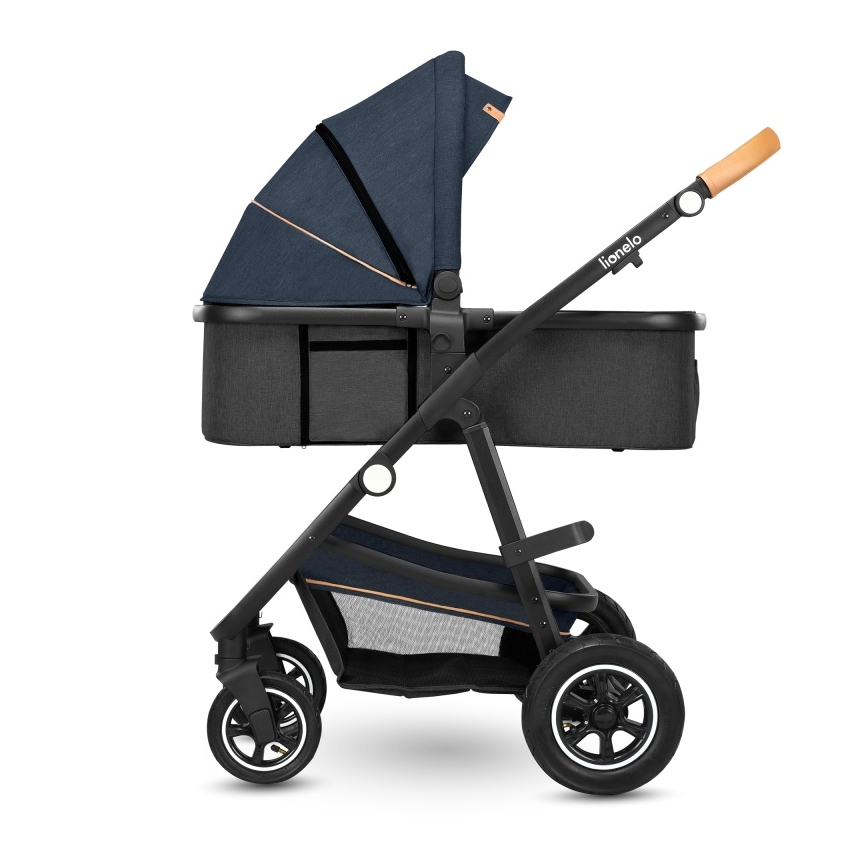 Lionelo - Carrinho combinado 2 em 1 AMBER Azul Marinho