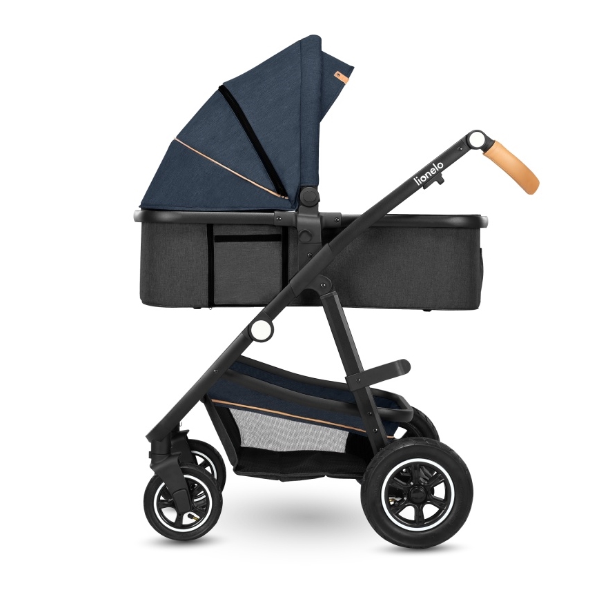 Lionelo - Carrinho combinado 2 em 1 AMBER Azul Marinho