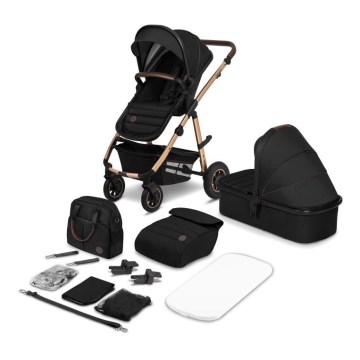Lionelo - Carrinho combinado 2 em 1 AMBER Black Onyx