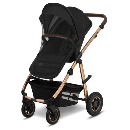 Lionelo - Carrinho combinado 2 em 1 AMBER Black Onyx