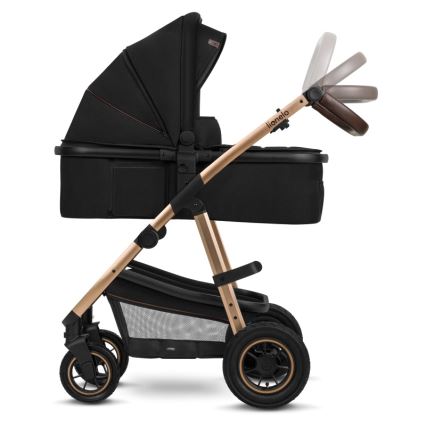 Lionelo - Carrinho combinado 2 em 1 AMBER Black Onyx