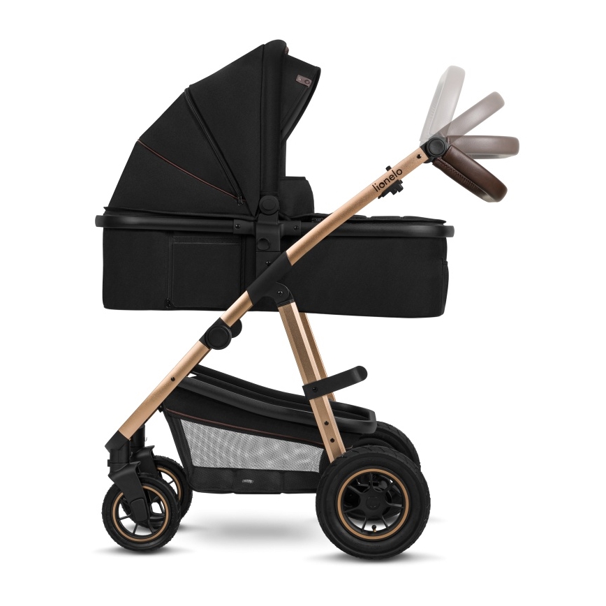 Lionelo - Carrinho combinado 2 em 1 AMBER Black Onyx