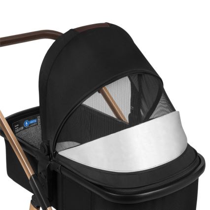 Lionelo - Carrinho combinado 2 em 1 AMBER Black Onyx