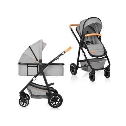 Lionelo - Carrinho combinado 2 em 1 AMBER Grey Stone