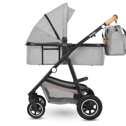Lionelo - Carrinho combinado 2 em 1 AMBER Grey Stone