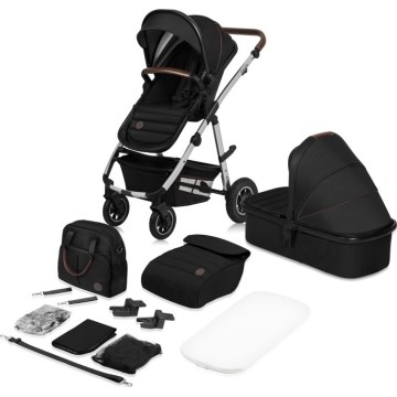 Lionelo - Carrinho combinado 2 em 1 AMBER Preto Prata