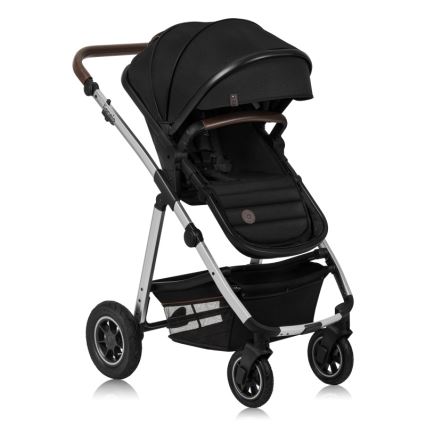 Lionelo - Carrinho combinado 2 em 1 AMBER Preto Prata