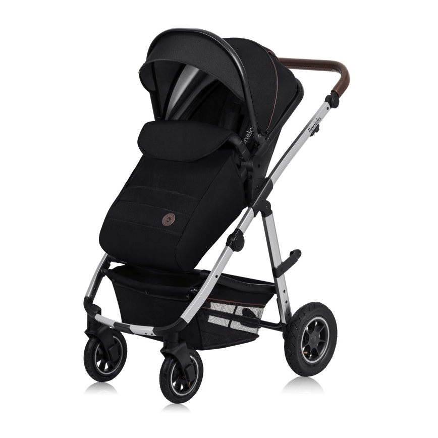 Lionelo - Carrinho combinado 2 em 1 AMBER Preto Prata