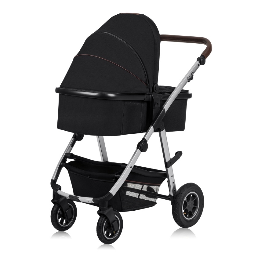 Lionelo - Carrinho combinado 2 em 1 AMBER Preto Prata